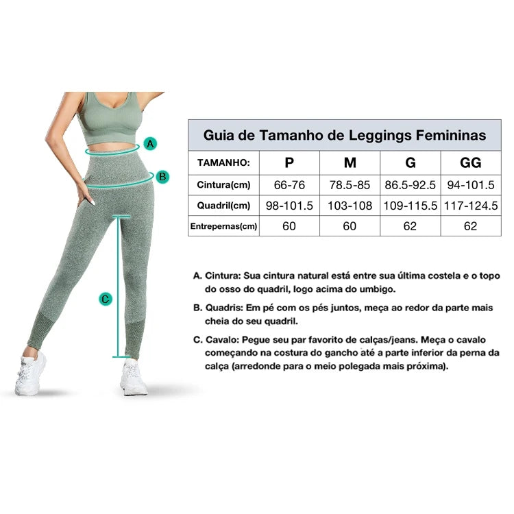 Calça Legging Feminina Macacão de Academia Brasil